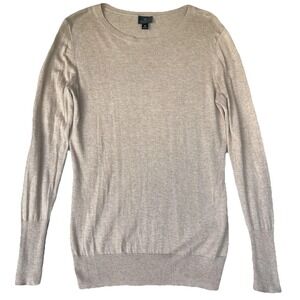 Worthington Top Womens‎ Medium Tan Neutral Cotton Minimalist Capsule Wardrobe